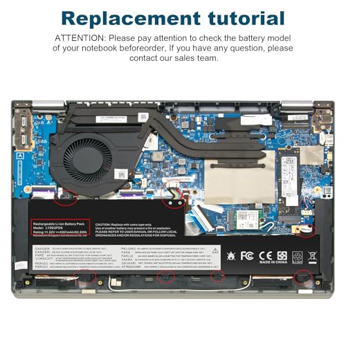 Futurebatt L19M3PD6 L19L3PD6 Laptop Battery Replacement for Lenovo Flex 5-15IIL05 5-14IIL05 5-14ARE05 Series 5B10X49072 5B10X49075 5B10X49077 5B10X49073 - size: L19D3PD6 12.4 5.0 0.7 in