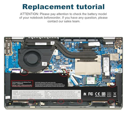 Futurebatt L19M3PD6 L19L3PD6 Laptop Battery Replacement for Lenovo Flex 5-15IIL05 5-14IIL05 5-14ARE05 Series 5B10X49072 5B10X49075 5B10X49077 5B10X49073 - size: L19D3PD6 12.4 5.0 0.7 in