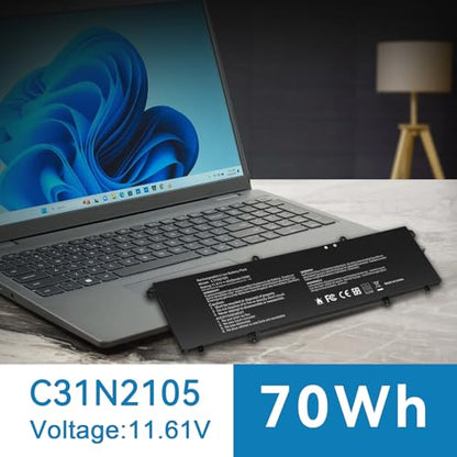 Futurebatt C31N2105 Laptop Battery Replacement for Asus Vivobook M3402QA K3402ZA M3402RA M5402RA K3502Z S5600F S4600F Series Notebook 0B200-04140000 S 14 OLED K3402ZA M3402QA TN3402QA S 15 K3502ZA - size: C31N2105