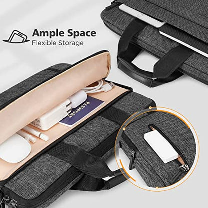 KIZUNA Laptop bag Case 12.5 Inch Shoulder Messenger briefcase Water Resistant Handbag For MacBook Air M2 2022/13.3" HP Envy x360 13/14" Lenovo ThinkPad X1 Carbon/14.2" MateBook X Pro/Acer/ASUS, Grey - color: Grey, size: 12.5-13 Inch