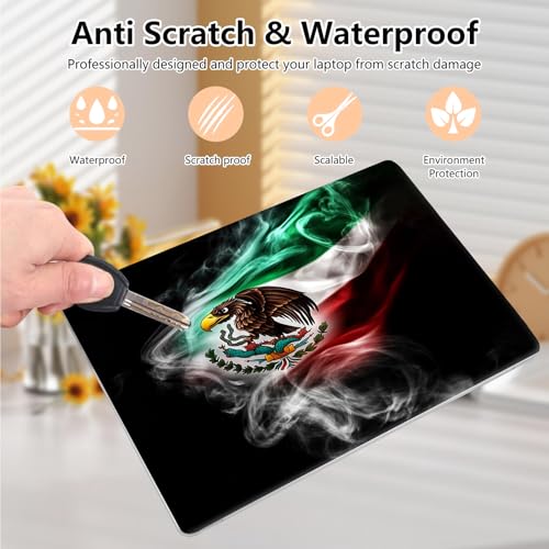 Laptop Skin Sticker Decal 15.6 Inch,12 13 13.3 14 15 15.6 in Laptop Netbook Skins for Notebook,Art Decal Removable Waterproof Scratch Resistant,Universal Vinyl Cover,Mexican Flag Eagle - color: Mexican Flag Eagle