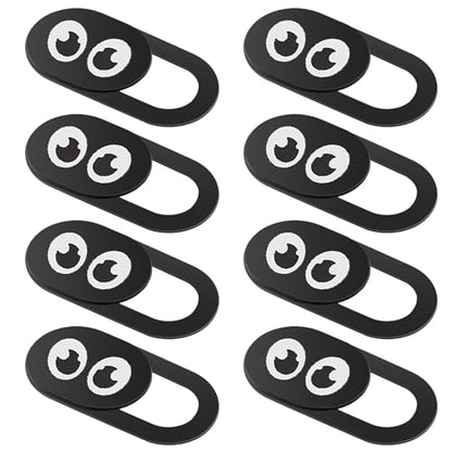 Amabro 8PCS Webcam Cover Slide, Thin Phone Camera Cover Laptop Computer Camera Cover Slide Blocker Slider Lens Cover Protector Protect Privacy Security Fits Desktop PC Tablet Pad(Eye) - color: Eye