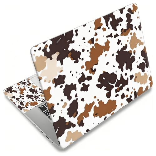 Laptop Skin Sticker Decal, Universal Reusable Vinyl Laptop Cover for 12" 13" 13.3" 14" 15" 15.4" 15.6" Notebook PC, Waterproof Scratch-Resistant with 2 Wrist Pads, Easy to Apply & Remove,Art Cow Print - color: Art Cow Print