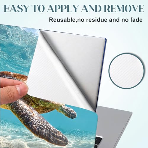 SUPERDANT Laptop Skin Sticker Sea Turtle Laptop Decals Personalized Universal Notebook Computer Wrap Vinyl Skin Stickers Cover Art Decal Removable 12-15.6 Inch Waterproof Scratch-Resistant Gifts - style: Sea Turtle