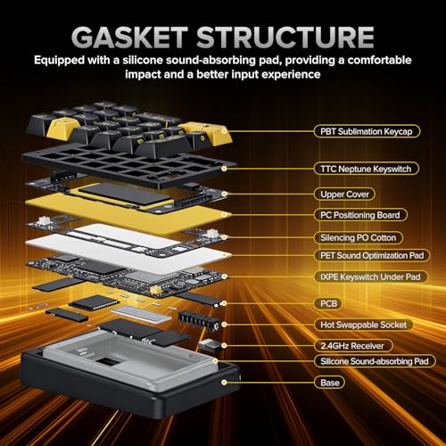 Wireless Number Pad Keyboard Mechanical Numpad Numeric Keypad for Laptop | Bluetooth Creamy 10 Key RGB Portable Cute Financial Accounting Rechargeable for Windows, PC, BT5.0/2.4G, Black S21 - color: Black