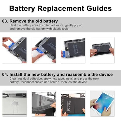 MULS A1484 A1474 Tablet Battery Replacement for iPad 5th 6th 7th 8th 9th | Generation A1822 A1823 A1893 A1954 A2197 A2198 A2270 A2428 A2429 A2430 A2602 A2603 A2604 A1474 A1475 for iPad 5/6/7/8/9/Air 1 - size: 10.04*5.83*0.98 in A1484