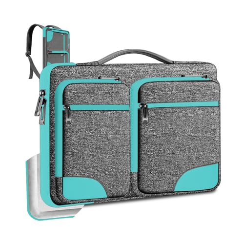 Hseok Laptop Case 15 15.6 16 inch Sleeve with Handle and Hidden Straps,Compatible with MacBook Neo 16",MacBook Pro Air 16" 15", 360°Protective PC Briefcase with 4 Pockets for Accessories,Sapphire - color: Sapphire