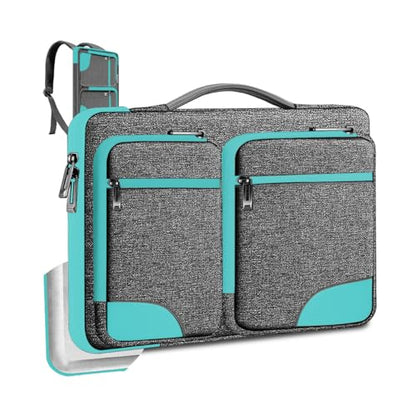 Hseok Laptop Case 15 15.6 16 inch Sleeve with Handle and Hidden Straps,Compatible with MacBook Neo 16",MacBook Pro Air 16" 15", 360°Protective PC Briefcase with 4 Pockets for Accessories,Sapphire - color: Sapphire