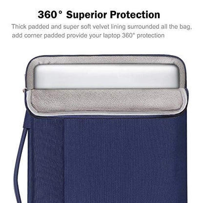 LANDICI 15.6-16 Inch Protective Laptop Sleeve with Handle, Blue | Waterproof computer cover for MacBook Pro 16 M1-M4 2019-2025 and 15.6-16 inch HP, Dell, Lenovo, Acer and ASUS laptops - color: Blue, size: 15.6-16 inch