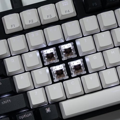 Keychron C2 Full Size 104 Keys Wired Mechanical Gaming Keyboard for Mac Layout, Gateron G Pro Brown Switch/White LED Backlight/Double Shot ABS Keycaps/USB C Computer Keyboard for Windows Laptop