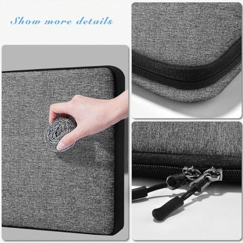 Hseok Laptop Case 13.3 14 inch Sleeve, Rainproof & Shockproof Carrying Case Compatible with MacBook Pro/Neo 14 M5/M4/M3/M2/M1,13.3 MacBook Air/Pro,XPS 14 and Most 13"-14" Notebook Tablet,Gray-Black - color: Dark Gray-black