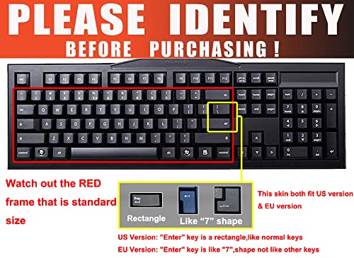 Clear Desktop Computer Keyboard Cover Skin for PC 104/107 Keys Standard Keyboard, Anti Dust Waterproof Keyboard Protector Skin