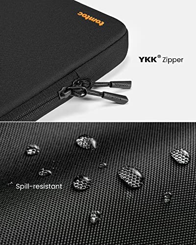 tomtoc 360° Protective Laptop Bag for 15.6" HP Lenovo Acer ASUS Dell Laptop | Water-Resistant Notebook Sleeve Case Fits HP EliteBook/ProBook, Lenovo Legion/Yoga/ThinkPad/ThinkBook/IdeaPad 15.6" Laptop - color: Black, size: 15.6-16.2 Inch