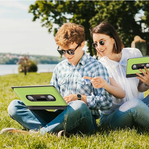 Universal Laptop Skin Sticker with 2 Wrist Pad Skins, Waterproof Scratch Resistant Vinyl Laptop Cover Decal, Cut to Fit for 11–15.6 Inch MacBook HP Dell Lenovo, Green Tape - color: Green Tape
