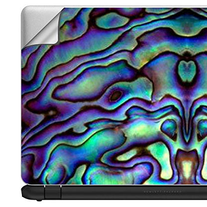 Custom Fit Made to Order Laptop Notebook Skin Vinyl Sticker Cover Decal Fits 13.3" 14" 15.6" 16" HP Lenovo Apple Mac Dell Compaq Acer|Abalone Sea Shell Green Blue Purple - color: Style 2