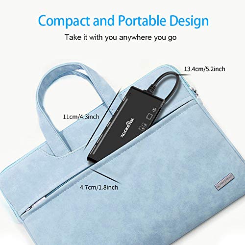 USB3.0 Multi-Card Reader, SD/TF/CF/Micro SD/XD/MS 7 in 1 Fast 5Gbps Memory Card Reader/Writer/Hub for SD SDXC SDHC CF CFI TF Micro SD Micro SDXC Micro SDHC MS MMC UHS-I Cards,for Windows/Linux/Mac OS - color: Black