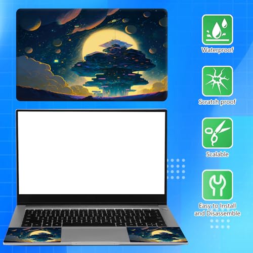 Universal Laptop Skin Sticker Decal for 11.6”12" 13" 13.3" 14" 15" 15.4" 15.6" Reusable Waterproof Scratch-Scratch Resistant Protective Vinyl Laptop Notebook Skin Stickers - City - color: City