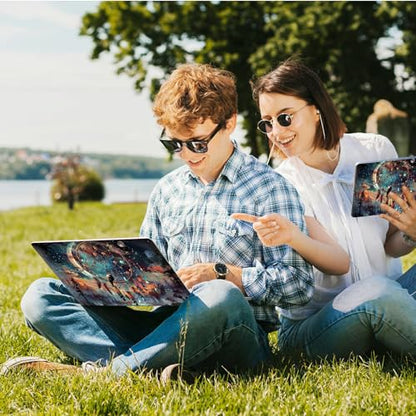 Universal Laptop Skin Sticker with 2 Wrist Pad Skins, Waterproof Scratch Resistant Vinyl Laptop Cover Decal, Cut to Fit for 11–15.6 Inch MacBook HP Dell Lenovo, Dreamcatcher - color: Dreamcatcher