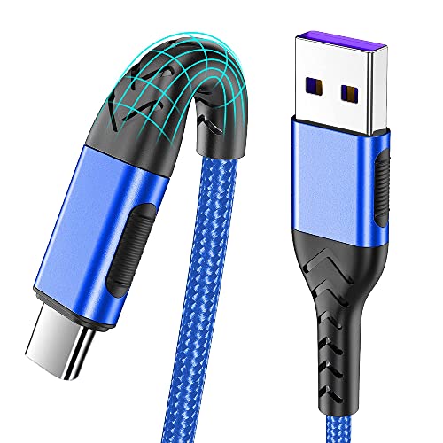 USB-C Charger, 16ft Fast Charging USB-C Cable, Compatible with iPhone 15 Pro/Plus/Max/Android - Blue - color: Blue, size: 16ft 1