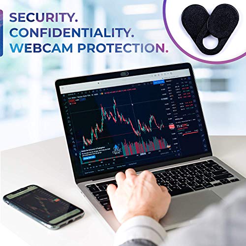 Webcam Covers Laptop Camera Cover Slide. Privacy Protector for Laptop, Tablet, iPаd, MаcBook, iPhоnе 8/7/6 Plus, iMас, Smartphone, Protection from Dust and Dirt. [8 pcs], Black (123)