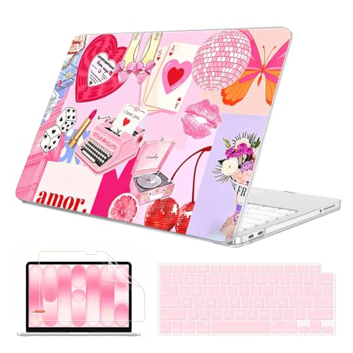for MacBook Neo 13 inch Case 2026 A3404, Cupid Collage | Protective Printed Matte Hard Shell for Mac Neo Case, Scratch Resistant Snap-On , Precision Fit, and Lightweight Portability - color: Cupid Collage