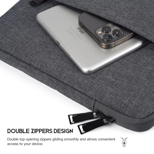 15.6-16 inch Laptop Sleeve Case for HP Omnibook 16, HP Envy X360/Pavilion 15.6/ProBook 15, Lenovo IdeaPad 15, Acer Aspire 15, Dell Inspiron 16 Plus, Samsung Galaxy, Water-Resistant Computer Bag - color: Space Grey, size: 15.6 inch