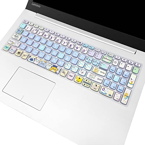Keyboard Cover for Lenovo IdeaPad 320 330 330s 340s 520 720s 130 S145 L340 S340 15.6" 17.3"/ IdeaPad 3/Yoga C740 C940 15.6"/ ThinkBook 15/Lenovo-A12'' (Cute Cat) - color: Cute Cat