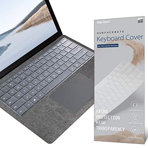 Keyboard Cover Protector Skin for Microsoft Surface Laptop 5 (2022 Release) / Laptop 4 / Laptop 3 13.5''/15'', Premium Ultra Thin, High Transparency, US Keyboard Layout