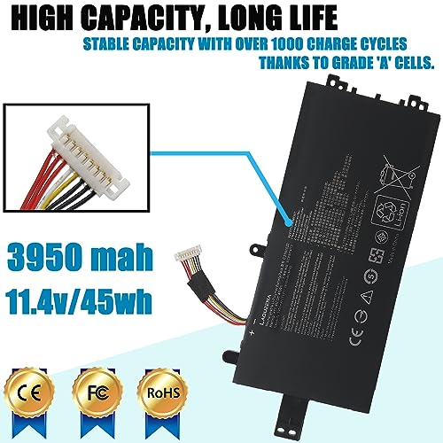 C31N1522 Laptop Battery Compatible with ASUS Q553U N593UB N593UB-1A Series C31PMC6 0b200-01880000 11.4V 45Wh - style: C31N1522