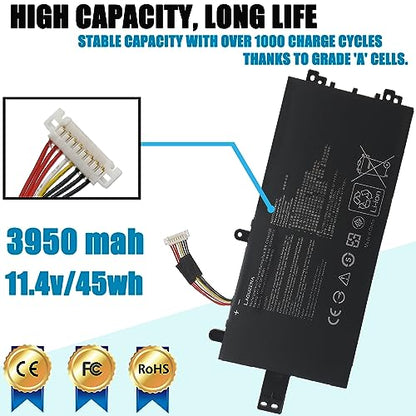C31N1522 Laptop Battery Compatible with ASUS Q553U N593UB N593UB-1A Series C31PMC6 0b200-01880000 11.4V 45Wh - style: C31N1522