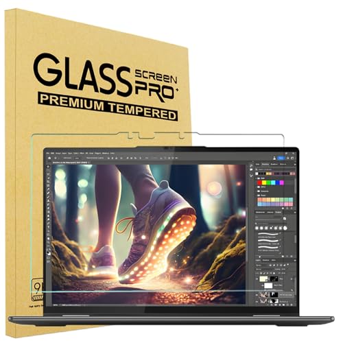 i-Tensodo 14 Inch Tempered Glass Screen Protector for 2026 New Lenovo Yoga 7a 2-in-1 14" (14AGP11), Yoga 7i 2-in-1 Aura Edition 14 Gen 11 Touchscreen Laptop, 9H, Anti-Scratch - color: Tempered Glass