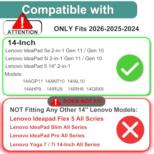 KEANBOLL 3-Pack Anti Glare (Matte) Screen Protector for New Lenovo IdeaPad 5a / 5 / 5i / 5x 2-in-1 14-Inch Laptop (14AGP11 14AKP10 14IAL10 14AHP9 14IRU9 14IRH9 14Q8X9)