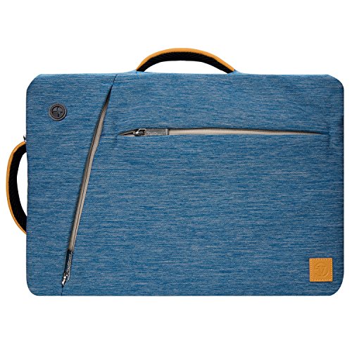 Vangoddy Slate 17-17.3 inch 3-in-1 Universal Convertible Laptop Bag, Backpack Messenger Shoulder Briefcase for Work Travel Office and Daily Commute, Blue - color: Blue, size: 17.3-inch