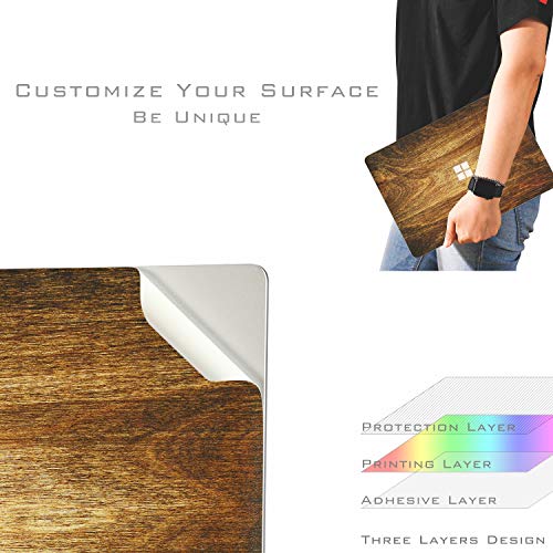 Ultra Thin Protective Cover Skin Decal Sticker for Microsoft Surface Laptop 5 (2022 Release)/Laptop 4/Laptop 3 13.5", Easy Apply, Anti-Scratch, Residue Free Vinyl Skin [Wood Texture] - color: Wood Texture, size: Surface Laptop5/4/3-13.5''