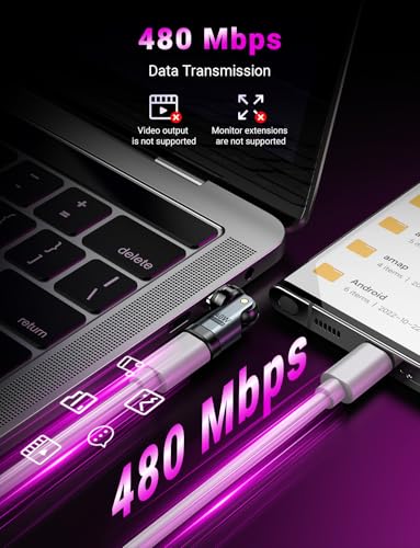 USB C Magnetic Adapter PD 240W(2Pack), 9PIN USB C 90 Degree Adapter/C Right Angle Adapters/360 &180 Degree C to C Adapters for 1Phone 17/16/15, Ma-Book Pro/1Pad Series, Samsung Galaxy, Tablet, Laptop - color: Black, size: 2 Pack