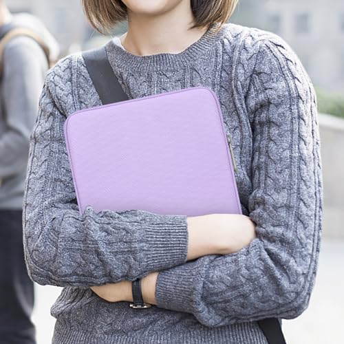 MoKo 9-11 Inch Tablet Sleeve Bag Carrying Case Fits New 11inch iPad Air M4, iPad A16 2025, iPad Pro 11 M4, Air 5/4/3, iPad 10/9/8th Gen, Tab S8/S9 11", Tablet Carrying Case, Lilac - color: Lilac, size: 9-11 inch