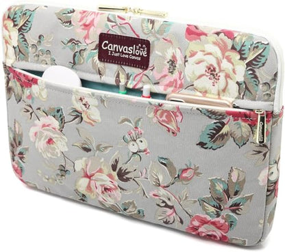 Laptop Sleeve Case Bag Cover with Pocket for MacBook Pro 16 and 16 inch HP Lenovo Dell ASUS Acer Notebook Computer (Grey Rose) - color: Grey Rose, size: 16 inch
