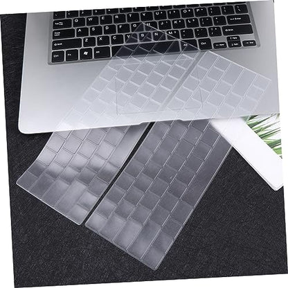 KALLORY 5pcs Transparent Keyboard Cover for Water Resistant Laptop Keyboard Protector Easy to with Models for Daily Use