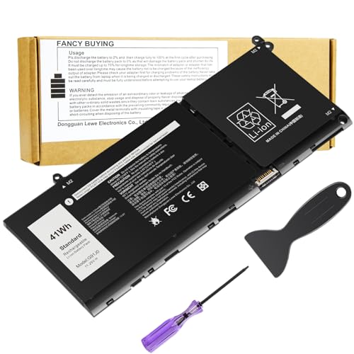 G91J0 JGCCT N9XX Battery for Dell Latitude 3520 3420 3320 3330 Inspiron 3510 3511 3515 3525 3530 5310 5410 5418 5510 5515 5518 14 Plus 7420 7415 2-in-1 Vostro 5620 5625 PG8YJ 0PG8YJ FH3K2 927N5 - size: 8.39*3.5*0.24inch