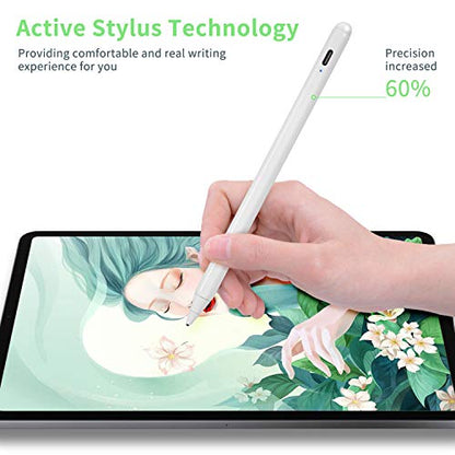 Chromebook Stylus Pen, Active Capacitive Digital Pencil Stylus for Chromebook Pen,Good for Sketching and Note-Taking Touch Screen Pen,White - color: White