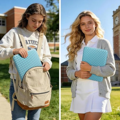 RAINYEAR 13 Inch Laptop Sleeve Shockproof Diamond Foam Padded Case, Blue | Protective Soft Fluffy Lining Case for 14'' MacBook Pro/Max 13.3" MacBook Air/Pro M1 M2 M3 M4 M5 13.3" PC Notebook Chromebook - color: Blue, size: 13"-13.3"