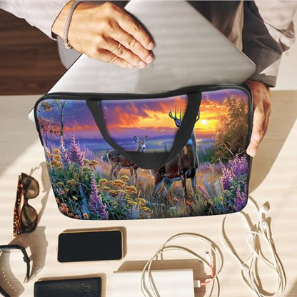 14" 15" Laptop Handle Bag Computer Bag,14.2" 15.4 inch Pouch Holder Notebook Sleeve Cover Compatible for Dell,Lenovo,Toshiba HP, Asus Notebook Messenger Briefcase-Elk Lavender - color: Elk Lavender