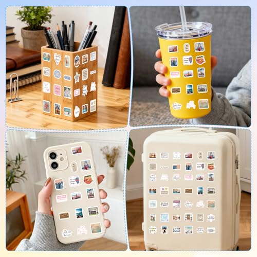 Vision Board Stickers Supplies - 100 Pcs Motivational Prayer Board Stickers for Women Girl, Inspirational Water Bottle Sticker, Waterproof Vinyl Scrapbook Decals for Laptop Journaling - style: Vision Board