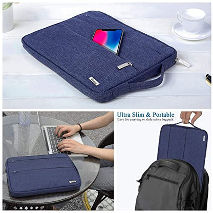 Voova Laptop Sleeve Carrying Case 14 15 Inch Compatible with MacBook Air 15 M2/M3/M4 2022-2025, MacBook Pro 15, Hp Chromebook 14, Waterproof Slim Computer Cover Bag,Blue - color: Blue, size: 14-15 Inch