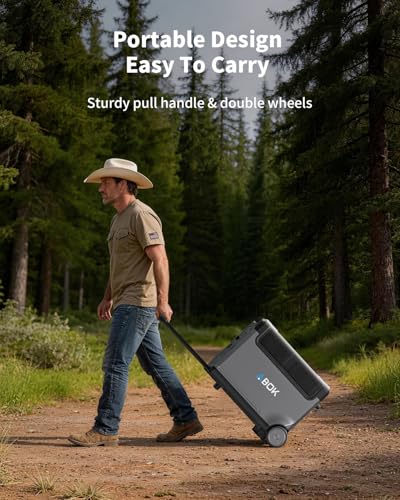 ABOK Ark3600 Portable Power Station 3600W, 3840Wh LiFePO4 Battery | Expandable to 11520Wh, 3H Fast Charge, 15 Outlets, UPS 10ms, 3600W Solar Generator for Home Backup, Hurricane, Camping, RV - style: Ark3600