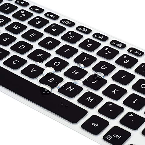 ImComor Keyboard Cover For Asus VivoBook F512DA F512FA F512JA X512FA X512DA X515JA S512 S530UA S530FA 15.6 Inch Laptop Accessories, Black