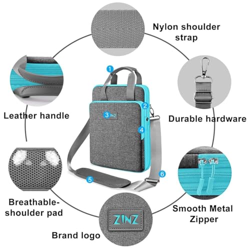 Laptop Case 12.9 13 Shoulder Bag, Expandable Handbag with Valuables Compartment Compatible with MacBook Air/Pro/Neo 13" M5/M4/M3/M2/M1, iPad 12.9/13/11, Water-Resistant & Shockproof,L01G02 - color: L01g02, size: 13"