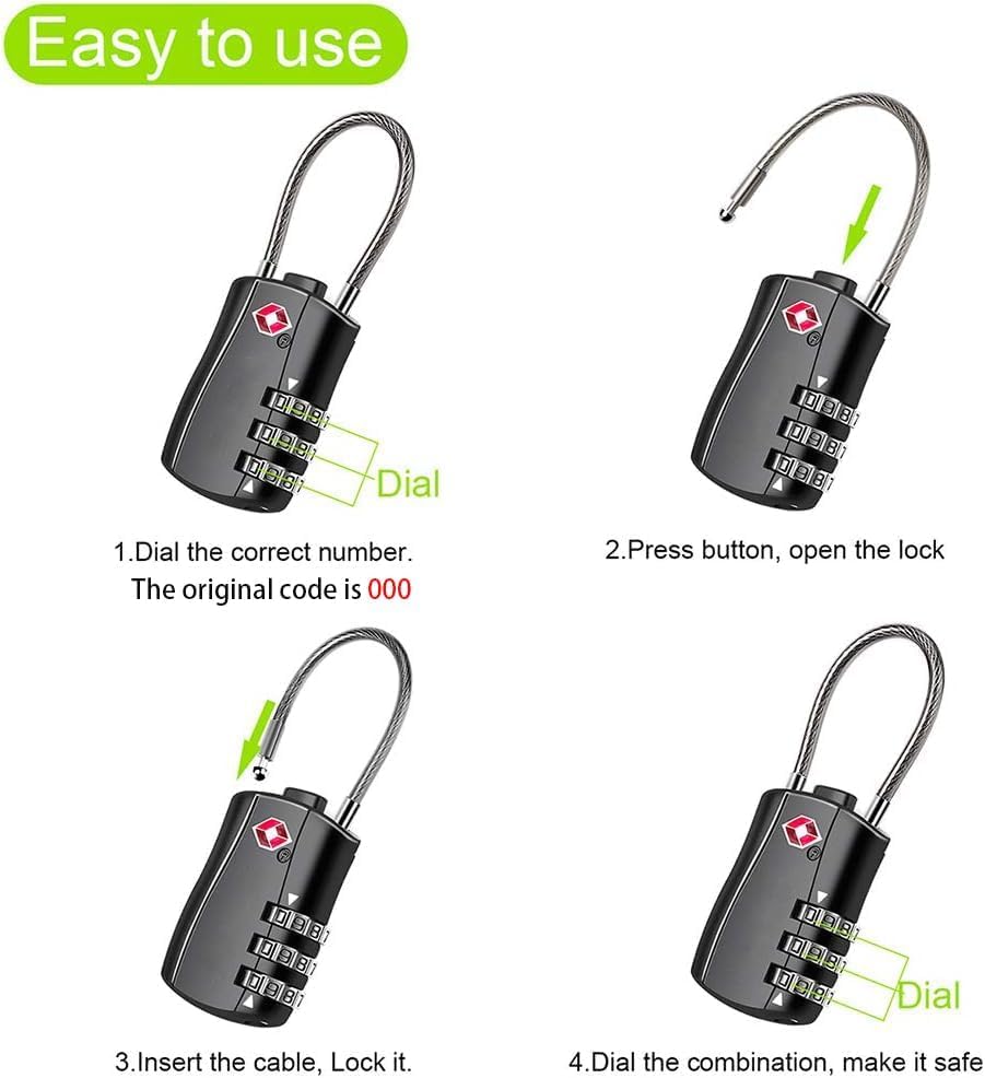 17 Inch Laptop Backpack for Travel Water Resistant College Backpack for Men/Women Laptop Bag with USB Charging Port and Red TSA lock,Black - color: Black With Red Tsa Lock