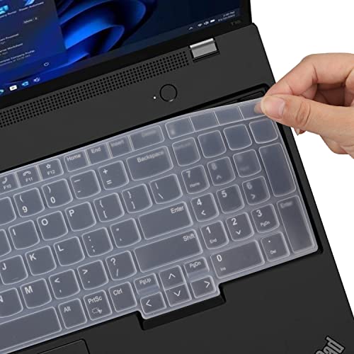 Keyboard Cover for 2026-2023 Lenovo ThinkPad E16 L16 T16 T16g P16 P16v P16s 16 inch Laptop Gen 5/4/3/2/1, Thinkpad L15 Gen 4/3 15.6" (Not Fit 16" Thinkpad Z16 T1g P1 Gen 8/9, 15" L15 Gen 2/1) - color: Clear