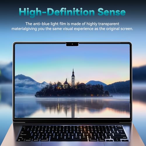 Mamol 2 Pack Anti Blue Light Screen Protector for MacBook Air 15 Inch (2023-2026, M2 M3 M4 M5), Eye Protection, Anti Glare - size: MacBook Air 15 Inch (2023-2025)